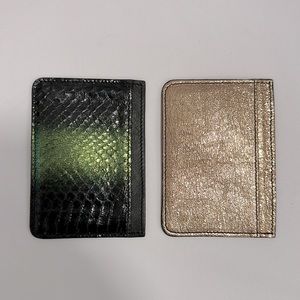 Dannijo New York small leather sliver wallets